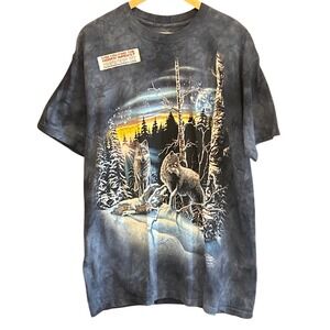 2012 The Mountain Shirt Wolf Naturecore Gorpcore Indie Celestial Animal Graphic